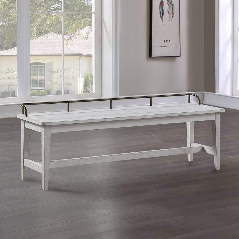 Ivory Dining Bench X6864
